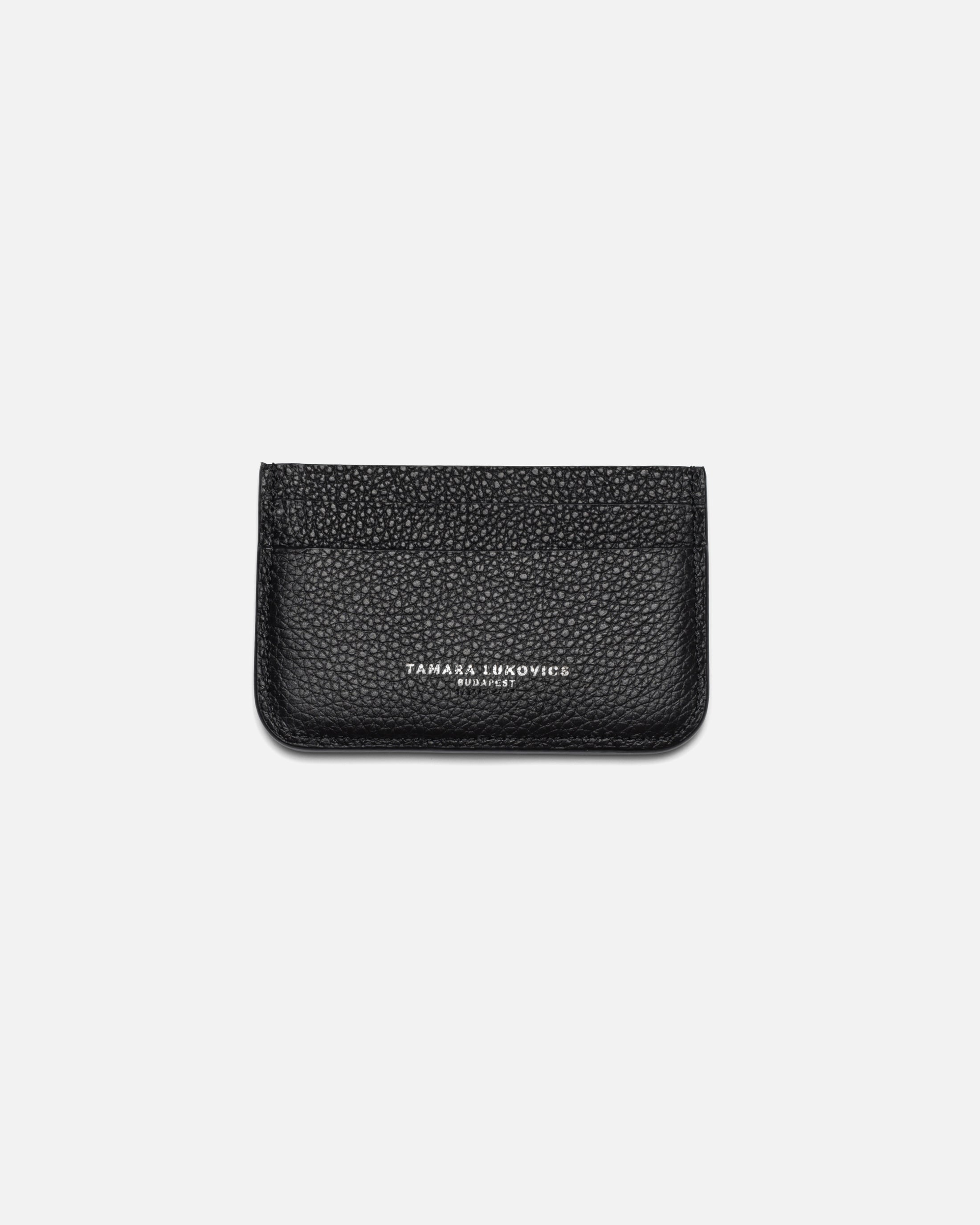 SIGNATURE CARD HOLDER BLACK/SILVER