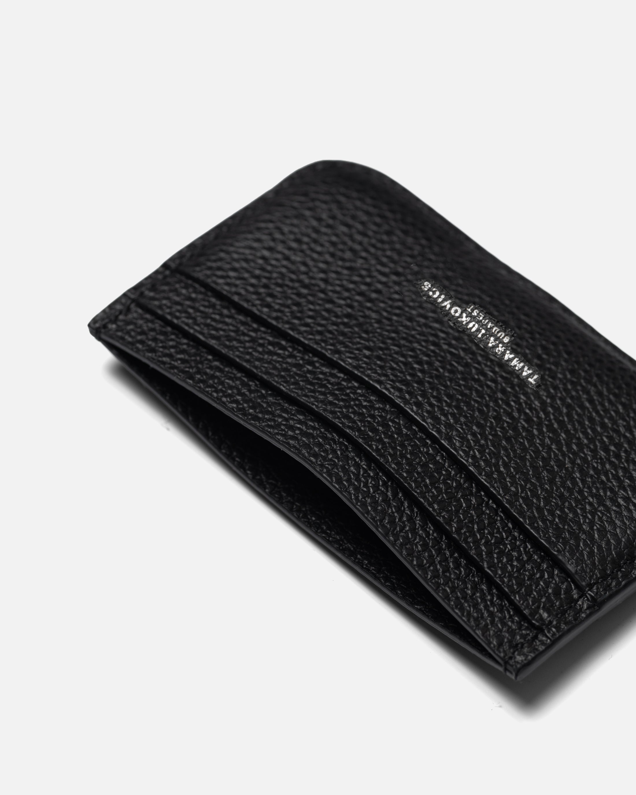SIGNATURE CARD HOLDER BLACK/SILVER