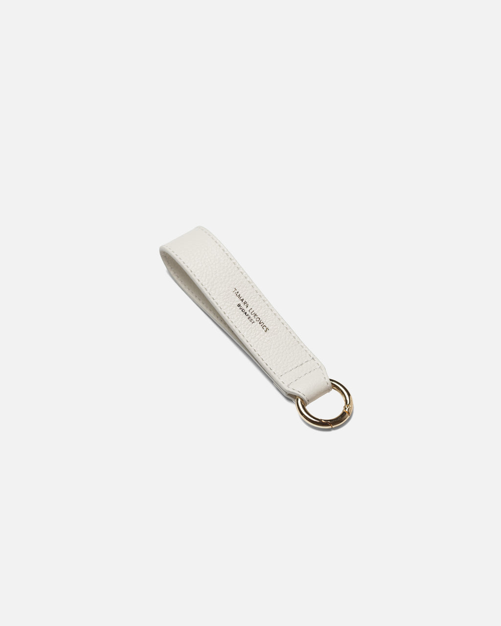 SIGNATURE KEYCHAIN WHITE/GOLD